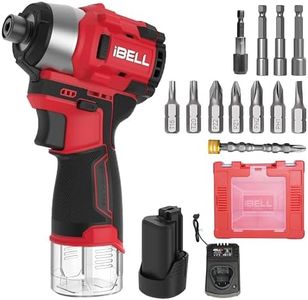 IBELL IBL BD12-19 12V Brushless Cordless Impact Screwdriver | 185Nm Torque | 2-Speed | Forward & Reverse | 1/4" Hex (6.35mm) | Self-Tapping Mode | 1500mAh Battery | 12 Months Warranty