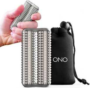 ONO Roller - Handheld Fidget Toy for Adults | Help Relieve Stress, Anxiety, Tension | Promotes Focus, Clarity | Compact, Portable Design (Acupressure, Full Size - Stainless Steel)