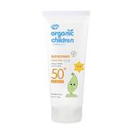 Green People Organic Children Scent Free Sunscreen SPF50+ - Gentle Sunscreen for Children & Babies Aged 6 Months+ - Fragrance Free, Water Repellent, Sensitive Skin - 150ml