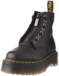 Dr Martens Women's Jungle Boot, Black Milled Nappa, 6.5 UK