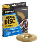 Kutzall Original Shaping Disc - Fine, 4-1⁄2" (114.3mm) Diameter X 7⁄8" (22.2mm) Bore - Coping Woodworking Angle Grinder Attachment for DeWalt, Bosch, Makita. Abrasive Tungsten Carbide, SD412O230