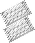 Clivimi 18 5/8" x 9 7/8" Stainless Steel Grill Heat Plates Shield Flame Tamer Ceramic Rod Complete DCS Radiant Tray BBQ Gas Grill Replacement Parts for 27DBQR, 27DBR, BGA48-BQARL, 36EBQAR, 48DBQ