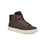 UGG Men's Baysider High Weather Sneaker, Grizzly Leather, 7