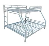 TURESCAL Bunk Bed for Adults with Mattress (4 x 6) + (2.5 x 6) Feet, Silver Powder Coated