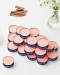 ThinkArtDecor Scented Tealight Candles, Organic Luxury Aroma Upto 4 Hours, Smokeless & Dripless Soy Wax Diya (Pack of 24, Mysore Sandalwood)