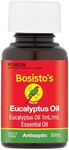 Bosisto's Eucalyptus Oil 50mL | 100% Pure Eucalyptus Oil, Essential Oils, Natural, Colds & Flu, Aches & Pains, Australian Made & Owned