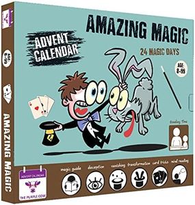 NEW 2023 Advent/Countdown Calendar Amazing Magic. 24 COOL & EASY to learn Magic tricks. Comes with a step-by-step picture + video guide. For kids aged 8+. The perfect magician starter kit.