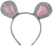 Amscan Grey Mouse Ears Headband