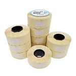 Swift 26 x 12 mm Price Gun Labels White 10 Rolls 10,000 Stickers Pricemarking Tags Fits Many Pricing Labellers