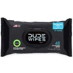 Dude Wipes Flushable Wet Wipes Dispenser - (4 Packs of 48 Wipes, Unscented Wet Wipes with Vitamin-E & Aloe for at-Home Use, Septic and Sewer Safe)