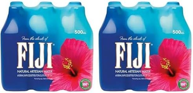 Fiji Natural Artesian Water 500ml | Naturally Filtered through Volcanic Rock, Smooth & Refreshing Taste, Pack of 12 (Product of Fiji)