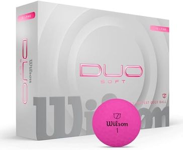 Wilson Duo Soft Golf Balls – Pink, 12-Pack, World's Softest Feel, High-Energy Core, Straighter Flight
