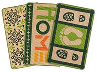 SARAL HOME EASY LIVING Saral Home Jute Printed Doormat Set Of 3- (Green, 40X60 Cm, Rectangular)