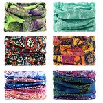 FAYBOX BRIDAL Unisex Neck Gaiter, Elasticated Multifunctional Sports Headband, Seamless Bandana, UV-Resistant Scarf from the Boho Range