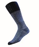 Thorlo Unisex-Adults Western Boot Thick Padded Crew Socks, Navy Denim, 11-Medium (Women's Shoe Size 6.5-10.0, Men's Shoe Size 5.5-8.5)