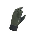 SEALSKINZ Unisex Waterproof All Weather Shooting Glove - Olive Green/Black, Small