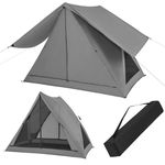 TANGZON Instant Pop-up Camping Tent for 2-3 People, 360° One-Way See-Through Backpacking Tent with Removable Rainfly, Mesh Windows, Portable Easy Setup Shelter with Carry Bag for Hiking Beach