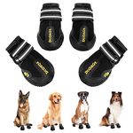 DcOaGt Dog Shoes for Large Dogs XXL, Waterproof Dog Boots with Anti-Slip Sole Breathable Reflective Paw Protectors Booties for Hot Pavement Summer Winter Snow Hiking Walking 4PCS(Size 9)