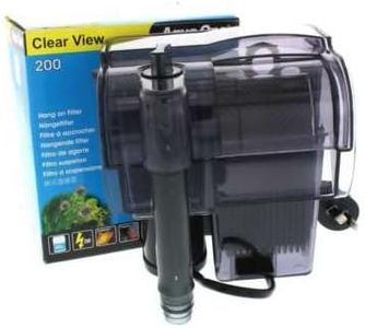 200 Clearview Hang On Filter 190 L/Hr 29059 Fish Tank Aquarium Aqua One