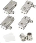 TamBee Glass Door Pivot Hinge Stainless Steel for Free Swinging Glass Doors (for 5-8mm) (2 Pairs)