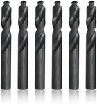 Drill America D/AST Series High-Speed Steel Screw Machine Length Drill Bit, Black Oxide Finish, Round Shank, Spiral Flute, 135 Degrees Split Point, Q Size (Pack of 6)