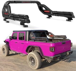 MONOKING Full Size Roll Bar for Truck with Brake Light, Sports Bar for 2007-2026 F-150 F-250 F-350 F-450 Raptor Ranger Dodge Dakota Colorado Silverado Sierra Frontier Tundra Tacoma