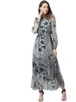 Lymio Dresses for Women || Western Dresses for Women || Dress for Women || Dresses (703-704) (XL, Grey)