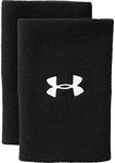 Under Armour 6'' Performance Wristband, Black (001), One Size