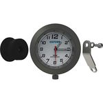 Oxford OX561 Motorcycle Analogue Clock Titanium