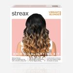 Streax HC Highlighting Kit Blonde Hair Colour, Vibrant Blonde 220g 12 gm Box
