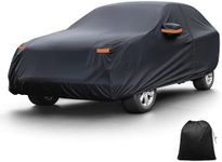 X AUTOHAUX Car Cover for Subaru Outback 210D-PU Outdoor Full Car Cover All Weather Waterproof Windproof Sun Rain Snow Protection with Driver Door Zipper Black