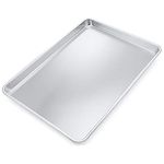 Crown Quarter Sheet Pan, 9x13", Commercial Quality, Sturdy Solid Construct, Rust Free, Pure Aluminum