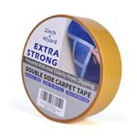 TAPEBEAR Heavy-Duty Double Side Carpet Tape, 2-Inch x 40 Yards Carpet Tape for Rug, Wood, Floor, Residue-Free Rug Tape, Multipurpose Gripper Non Slip Tape, 50mm*36m