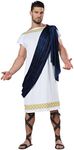 California Men's Grecian Toga Greek Roman Caeser Adult Costume, Large