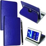 EKAM 7inch Tablet Case - Universal PU Leather Stand Folio Case Cover for All 6",6.8",7" Tablets, Fit for Kindle eReaders Fire Tablet- Kobo/Voyaga/Lenovo/Sony E-Book/iPad Mini 5 4 3 2 1 (Blue)