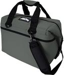 AO Coolers Unisex Canvas Cooler Bags for 24 Cans, Charcoal, One Size