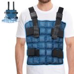 Blobuste Cooling Vest for Men&Women&Adults for Hot Weather, Adjustable S-5XL Summer Ice Vest Cooling Jacket for Motorcycle, MS, Riding, Cycling, Running, Gardening, Sports, Outside Work, Blue, One