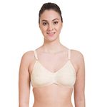 BELLE NON SLIP Women's Cotton Non-Padded Non Wired Everyday Bra (NSPR9_Skin_36C)