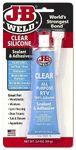 J-B Weld 31310 All-Purpose RTV Silicone Sealant and Adhesive - 3 oz. - Clear