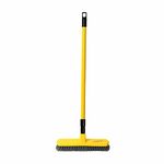 CLASSY TOUCH Tile Brush with Extendable Telescopic Long Handle for Cleaning Bathroom; Patio; Kitchen; Wall and Deck; Kitchen Tub (Hard Broom) (Yellow; Standard; 23.22-38.58)"