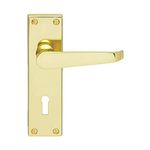 Carlisle Brass CBV30/BP Traditional Victorian Straight Door Handle, 150 x 40mm