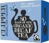 Clipper Organic Everyday Decaf Tea Bags | Natural, Unbleached, Plant-Based Biodegradable & Non GM Black Tea Bags | | Eco Conscious, Organically Grown & Fair Trade Tea (80 Teabags)