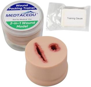MEDTACEDU 2-in-1 Wound Packing Task Trainer, Bleeding Control Kit Trainer, Stop the Bleed Practice Kit for Medical Education, First Aid Emergency Practice, Military Trauma