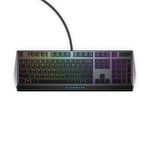 Alienware Low-Profile RGB Gaming Keyboard AW510K, AlienFx Per Key RGB LED Color Backlighting, Media Controls & USB Passthrough, Cherry MX Low Profile Red Switches