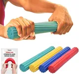 DMOOSE FITNESS Flex Bar (4 in 1-Yellow, Red, Green & Blue)