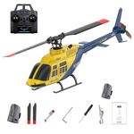 SkyPlayoRC RC ERA A60 Mini Bell206 RC Helicopter, 6-Channel Gyro Stabilized Aircraft with Altitude Hold & One-Key Takeoff, Indoor Outdoor Remote Control Airplane for Teens & Adults