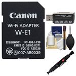 Canon W-E1 Wi-Fi Mobile Adapter for EOS 7D Mark II, EOS 5DS, EOS 5DS R Cameras with Card Reader + Cleaning Kit