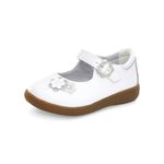 Stride Rite Girls Holly Mary Jane Flat, White Patent, 12.5 Wide Little Kid