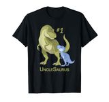 #1 Uncle Best UncleSaurus T-Rex & Baby Boy Nephew Dinosaurs T-Shirt