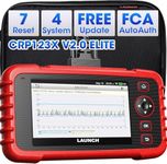 2025 LAUNCH OBD2 Scanner CRP123X Elite V2.0(Upgrade of CRP123X/CRP129X), 7 Reset Scan Tool, FCA SGW, Multi-System Car Scanner, Cloud Report, Lifetime Free Update Diagnostic Tool, Battery Test, AutoVIN